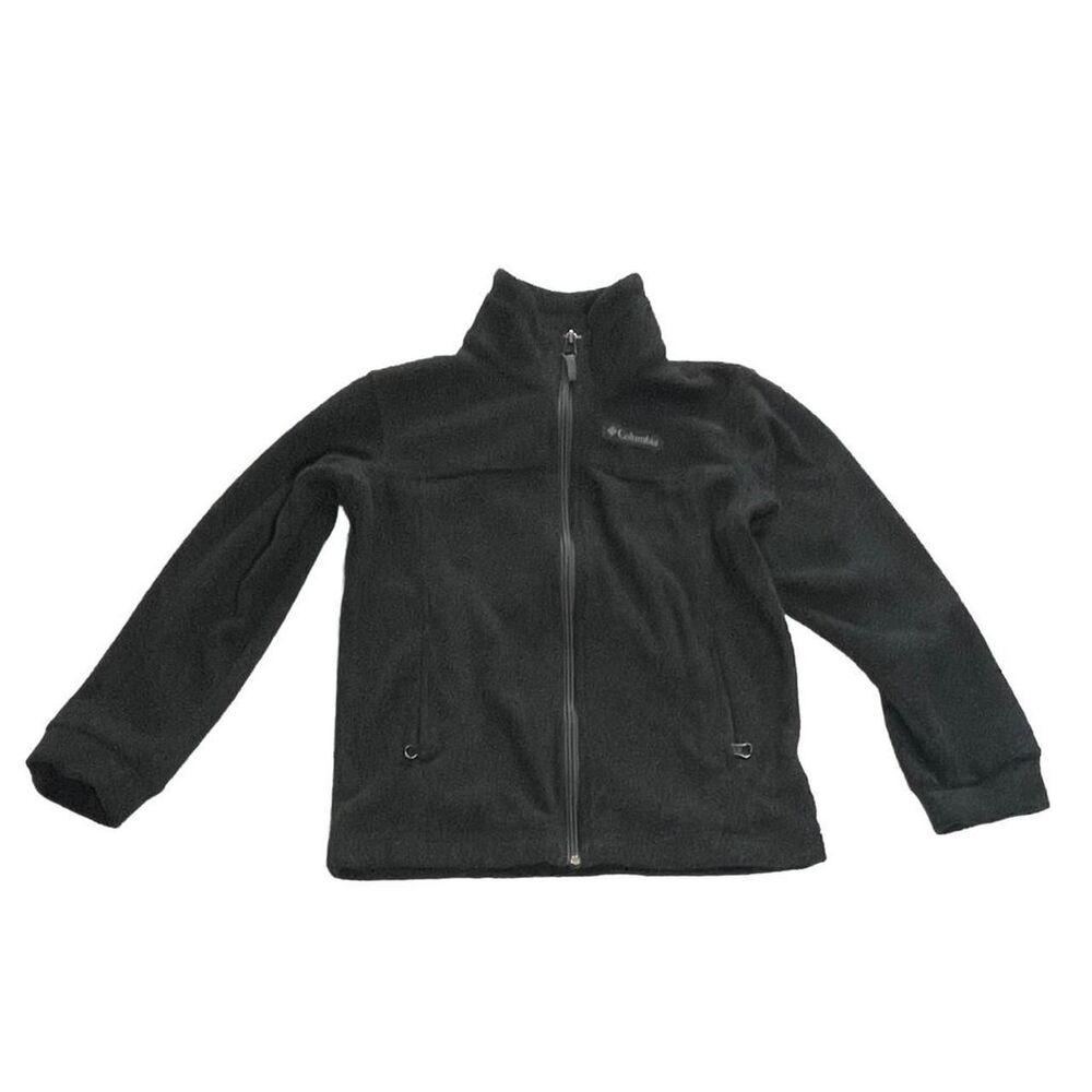 Columbia Fleece Jacket above XS Black Full Zip Hiking Outdoor Winter Layer